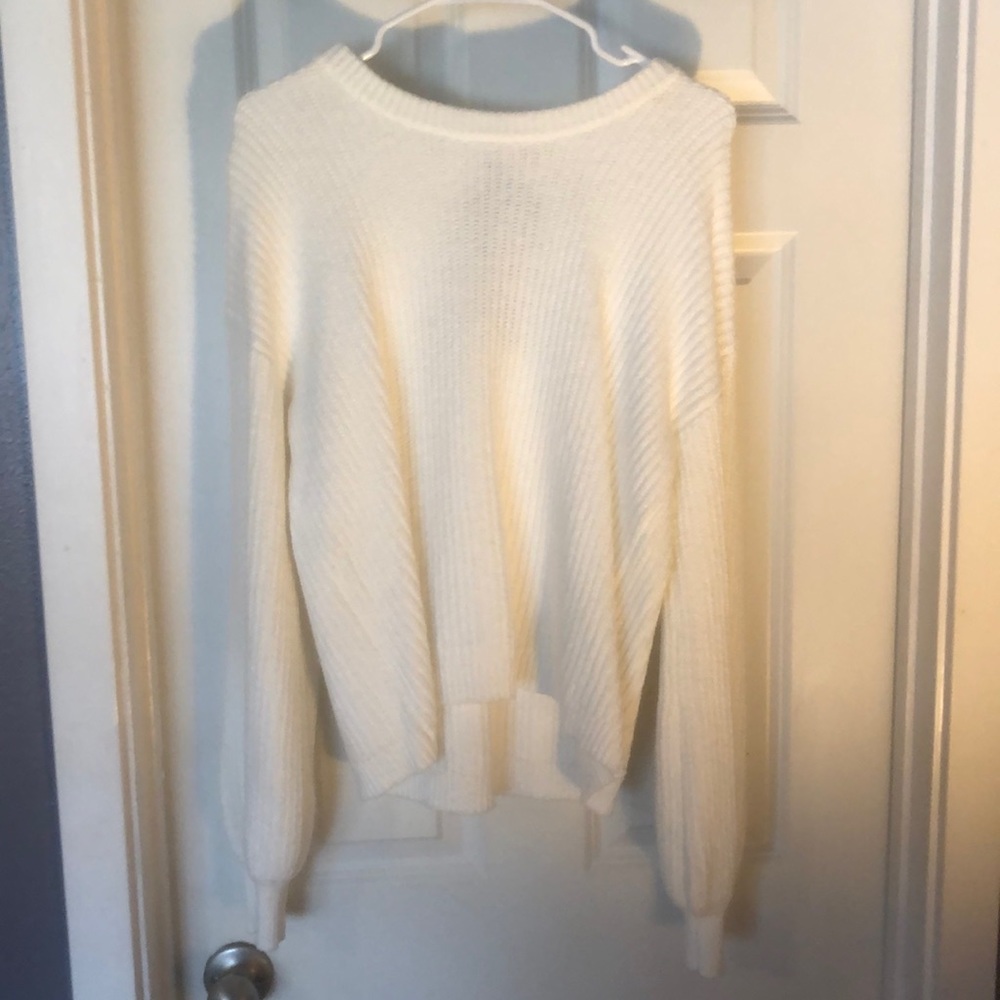 Cream sweater